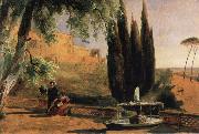 Carl Blechen Park Terrace at Villa d-Este Spain oil painting artist